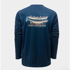 grundens DRIFT BOAT LONG SLEEVE TECH TEE