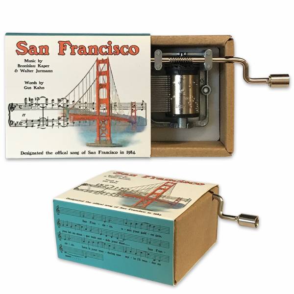 SF Mercantile San Francisco Hurdy Gurdy (Music Box) - 2/asst.