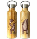 SF Mercantile California Bear Woodgrain Water Bottle