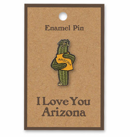 AZ Saguaro Hug Enamel Pin