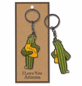 AZ Saguaro Hug Keychain