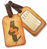 AZ Saguaro Hug Faux Leather Luggage Tag