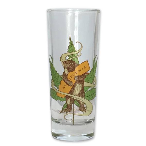 Cannabis CA Bear Hug Shooter / Tall Shot Glass