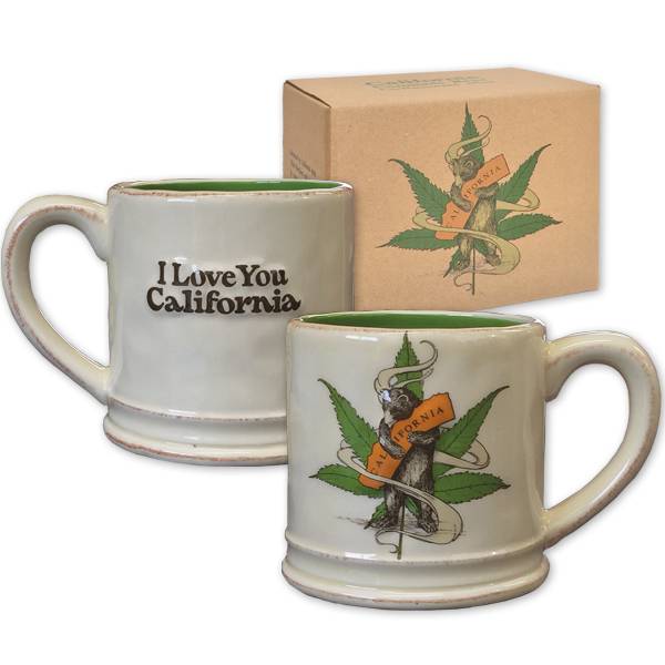 Cannabis CA Bear Hug Boxed Mug