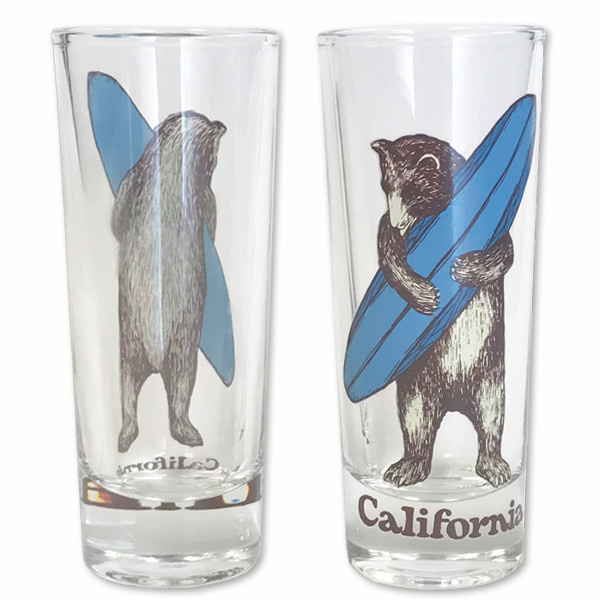 Surf Bear Shooter Glass