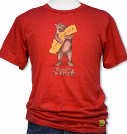 SF Mercantile Vintage CA Bear Hug Tee, Red Heather