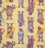 CA Bears Apron, laminated fabric