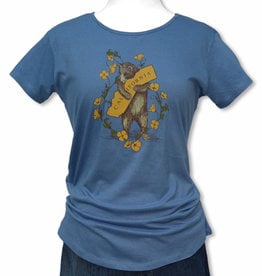 Poppy & Bear Hug Women's Tee, Blue