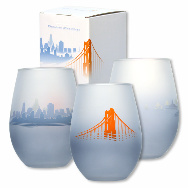 50% Off was $16.95 - SF Fog Stemless Wine Glass