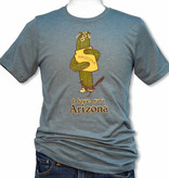 AZ Saguaro Hug Unisex Tee, Heather Slate