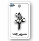 Haight Ashbury Street Sign Enamel Pin
