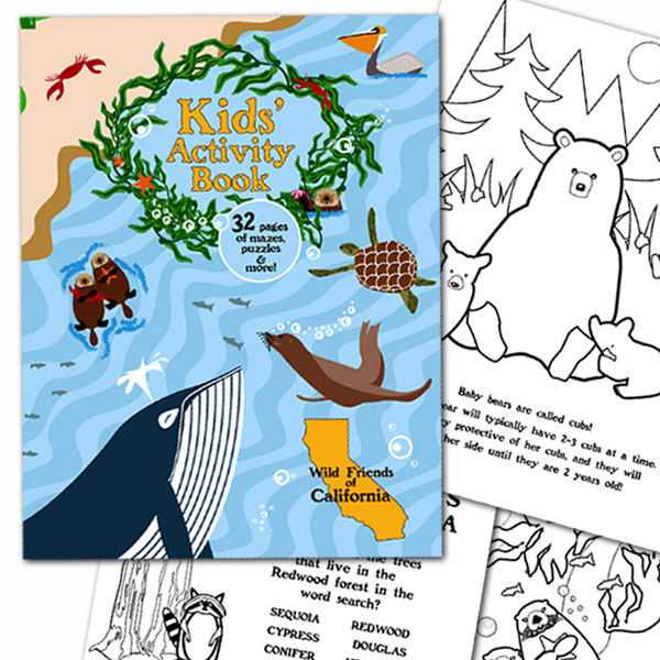 Kids' Activity Book: Wild Friends of California