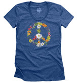 SF Mercantile Women's Floral Peace Sign Tee