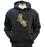 SF Mercantile CA State with Poppies Unisex (Men's) Pull Over Hoodie