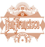 Vintage Graphic San Francisco Black Unisex Crew Pullover