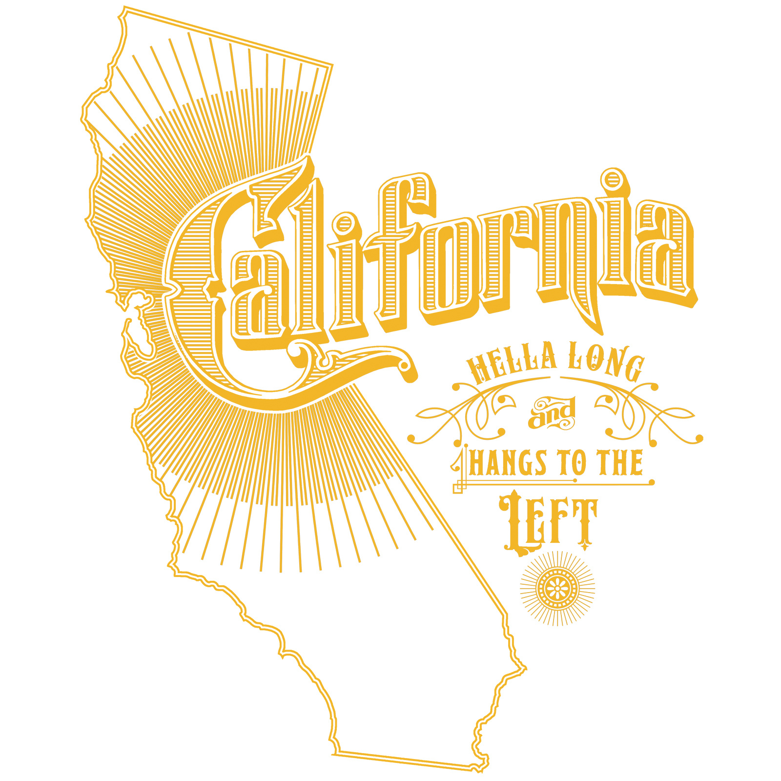 Vintage California Graphic Denim Apron