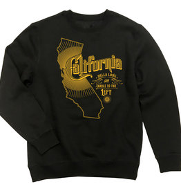 Vintage Graphic California Black Crew Pullover