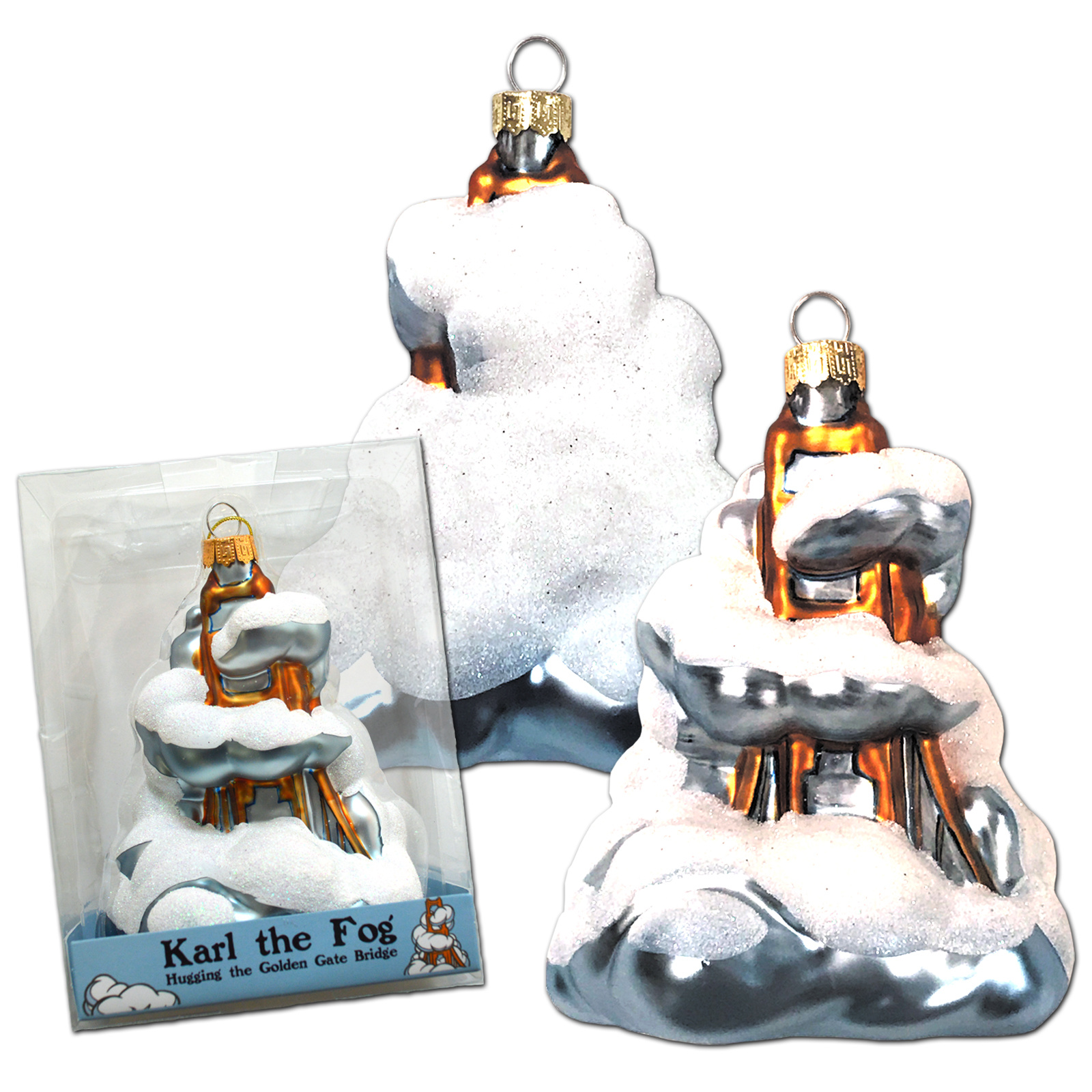 Karl the Fog Glass Mold Ornament
