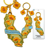 California Poppy Keychain