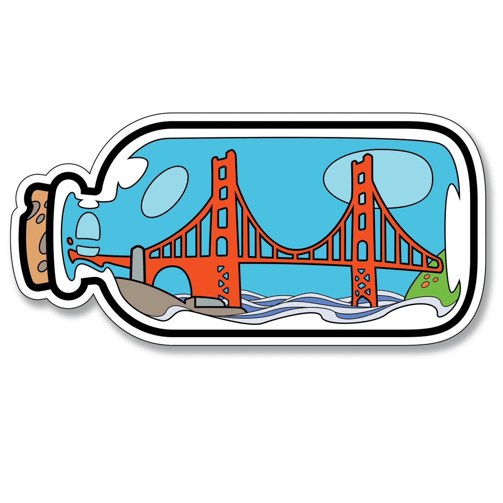 GGB in Bottle Vinyl Sticker