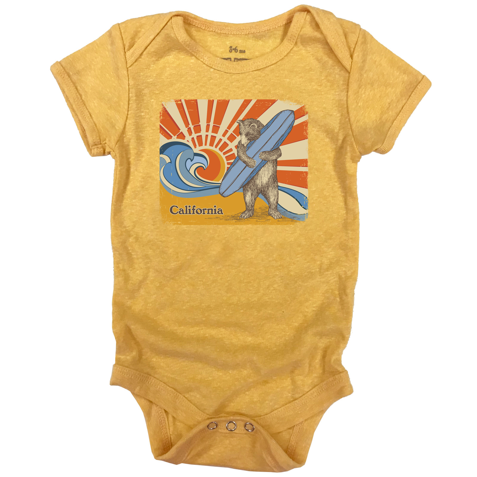 Sun and Waves Surf Bear Onesie