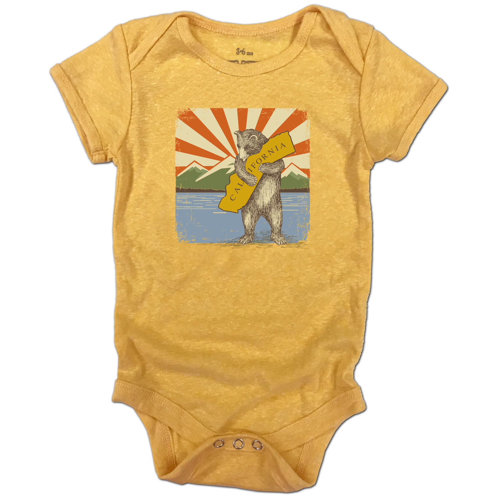 Mountain and Lake Bear Onesie