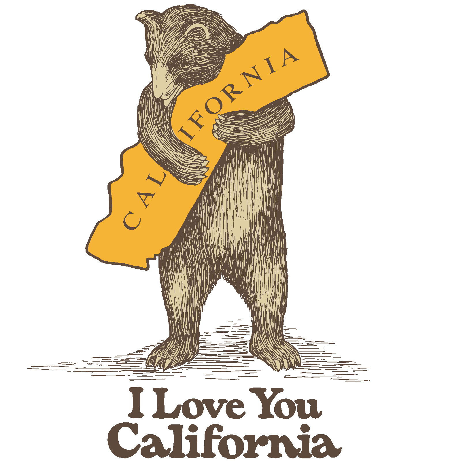 CA Bear Hug Kids Natural Tee
