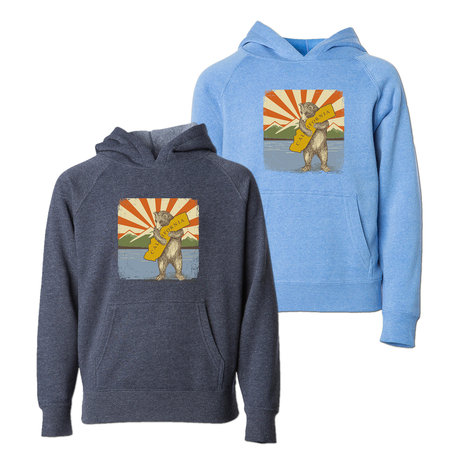 Kids Mountain Bear Pullover Hoodie