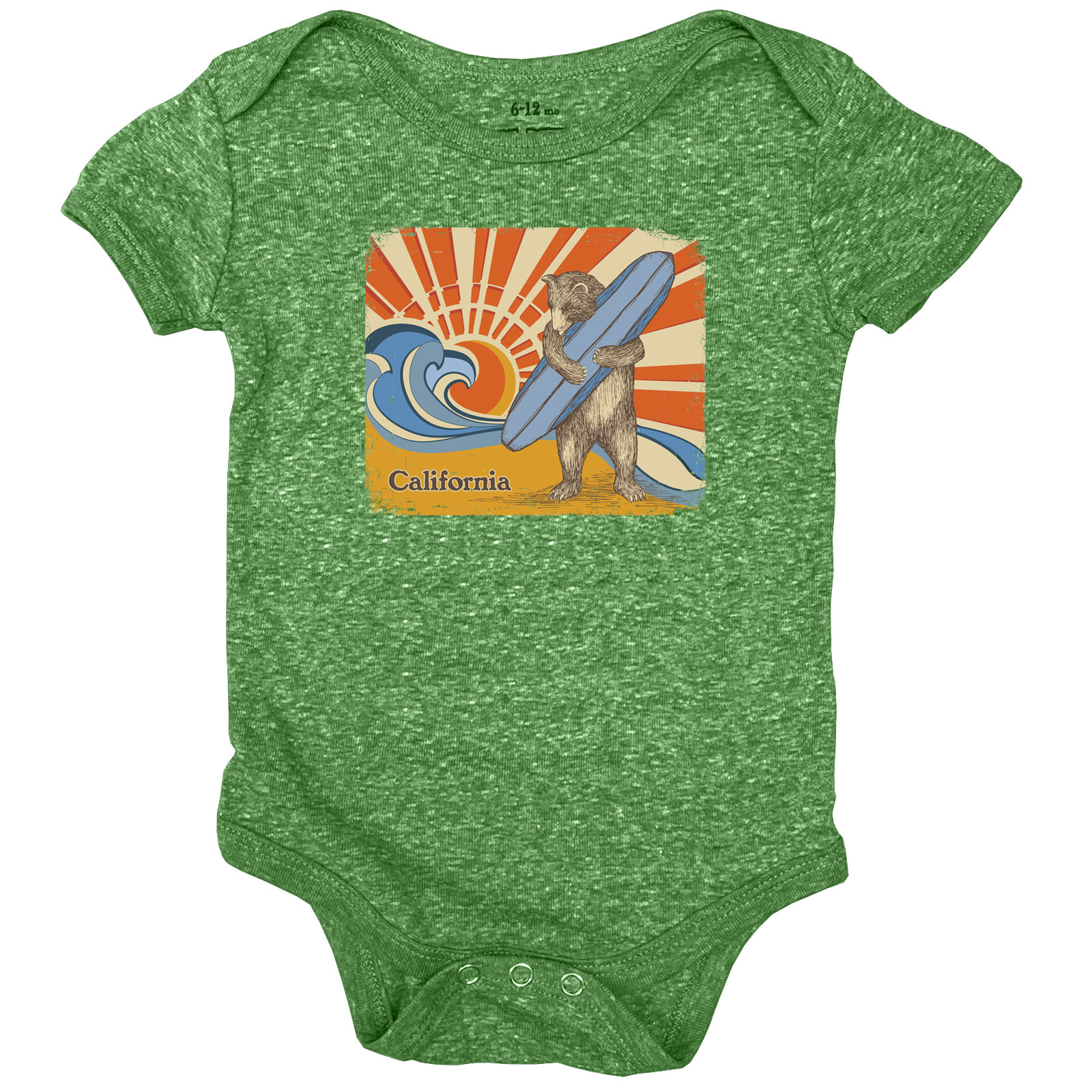 Sun and Waves Surf Bear Onesie