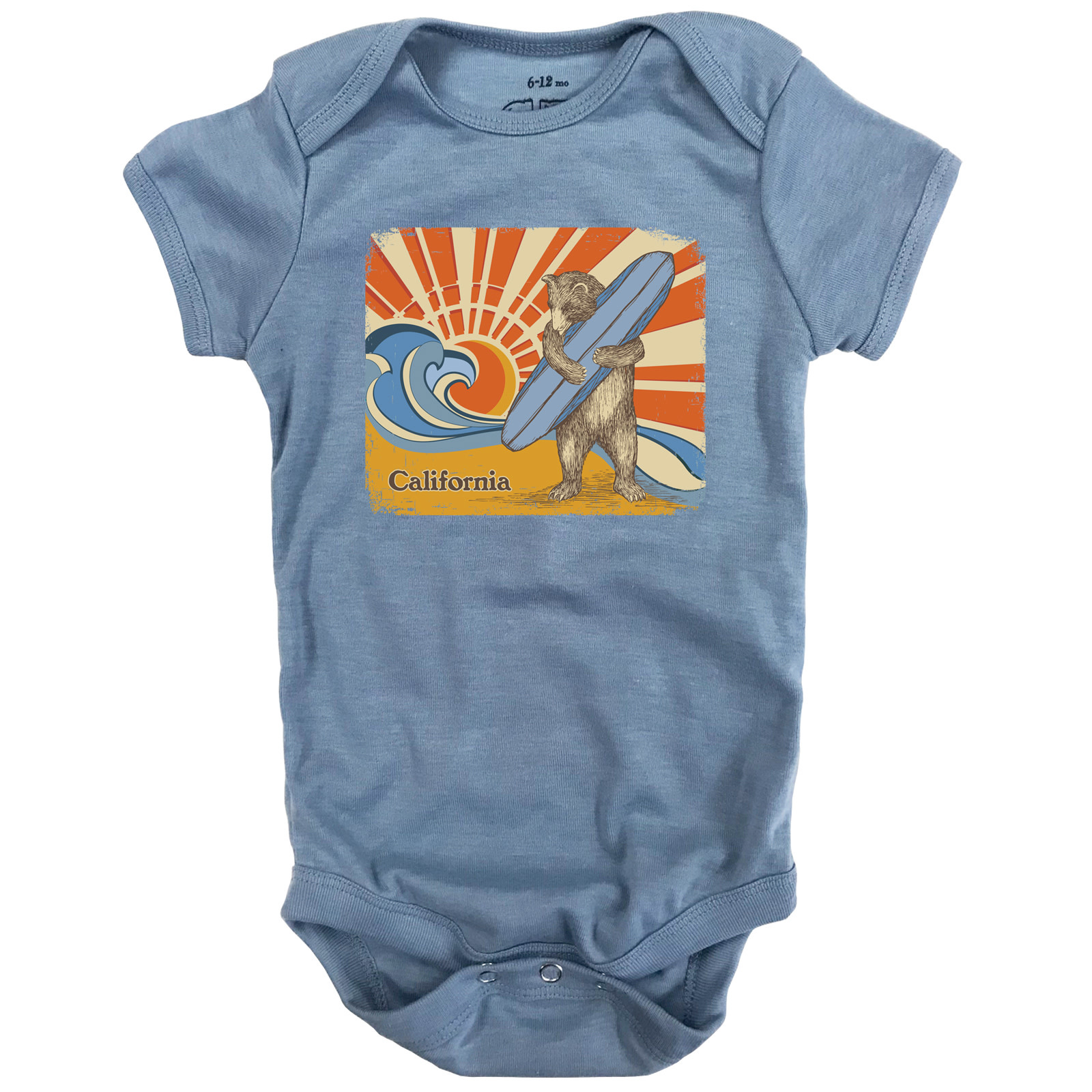 Sun and Waves Surf Bear Onesie