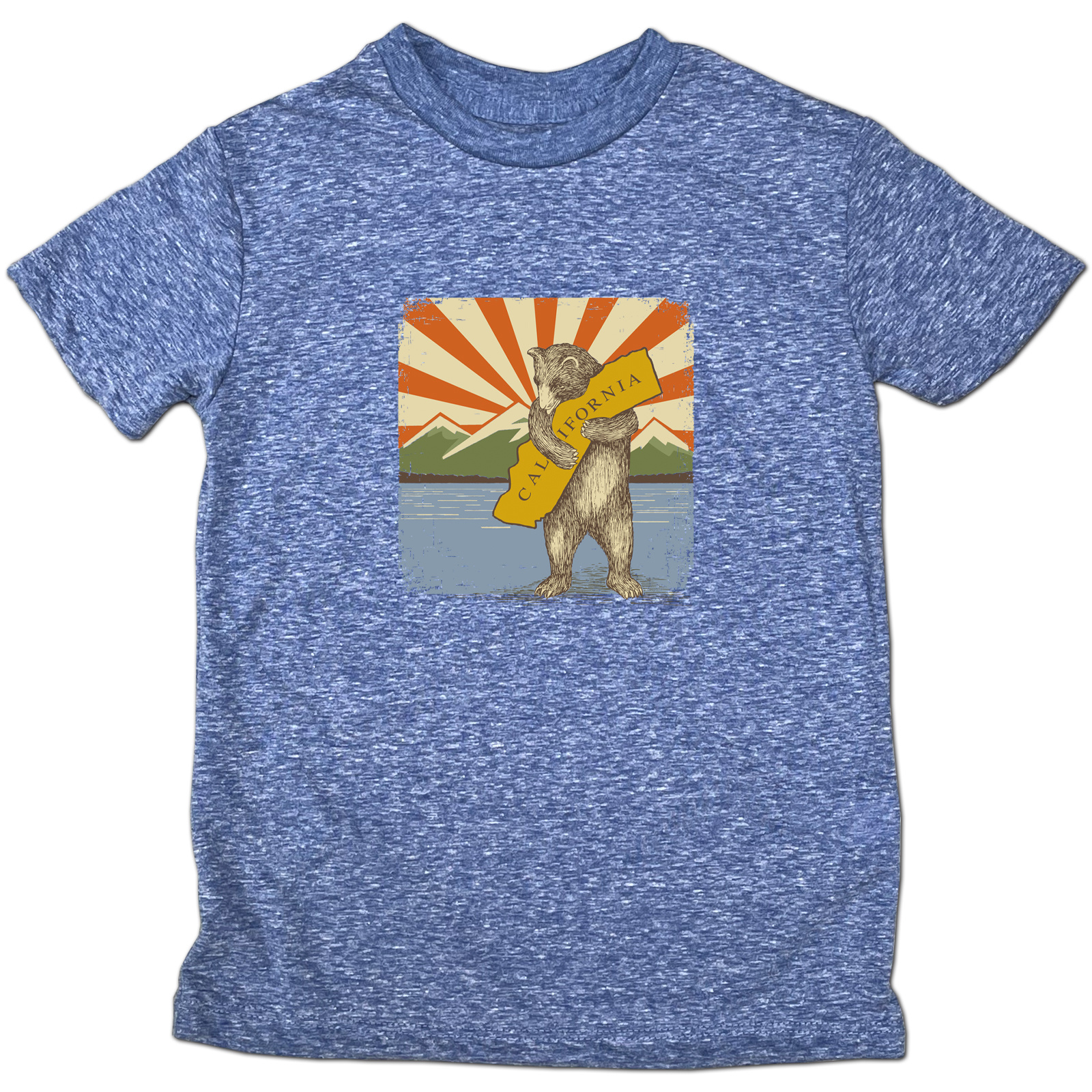 California Mountain & Lake Bear Kids Tee