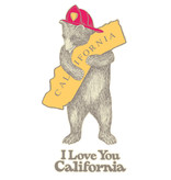 Kids CA Firefighter Bear Tee