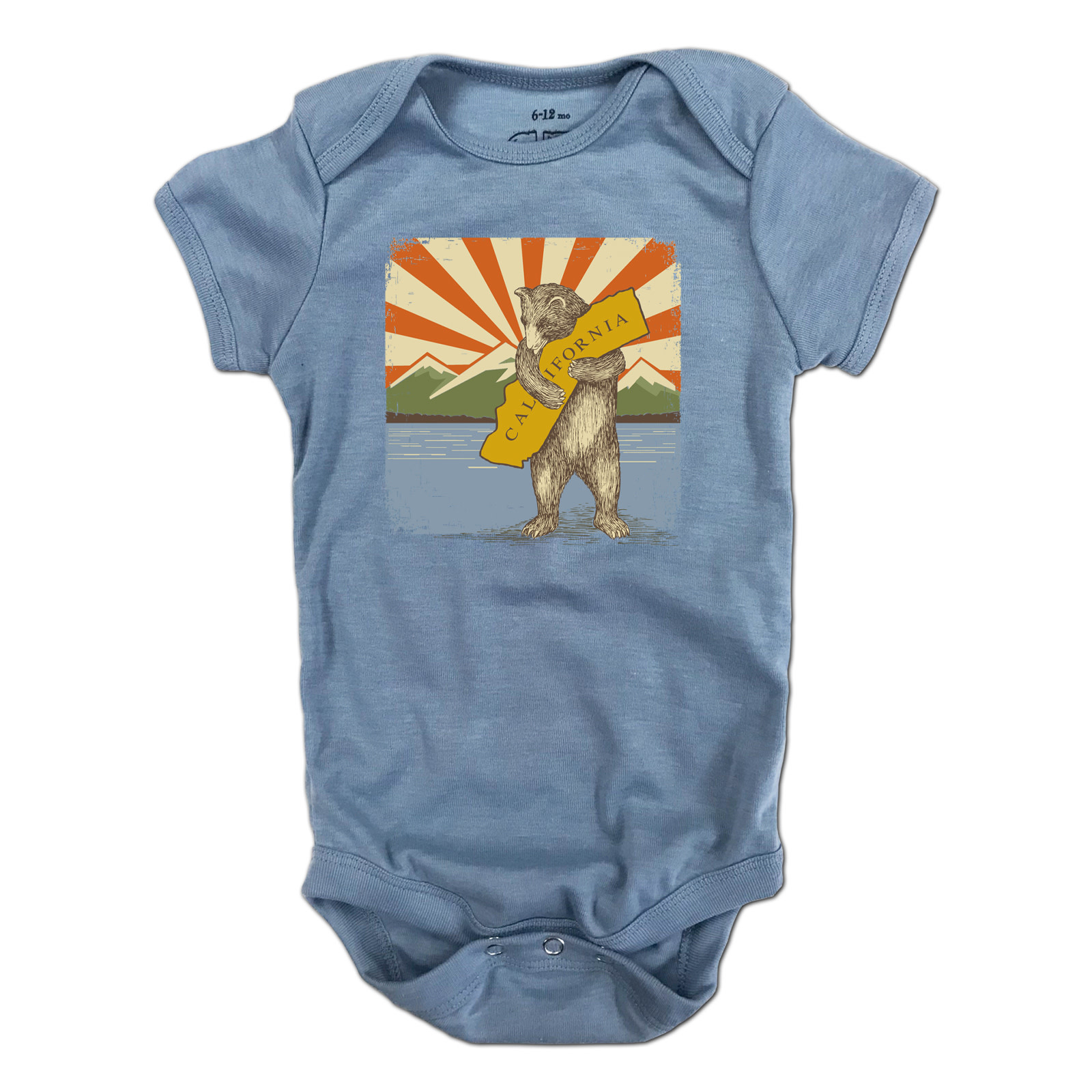 Mountain and Lake Bear Onesie