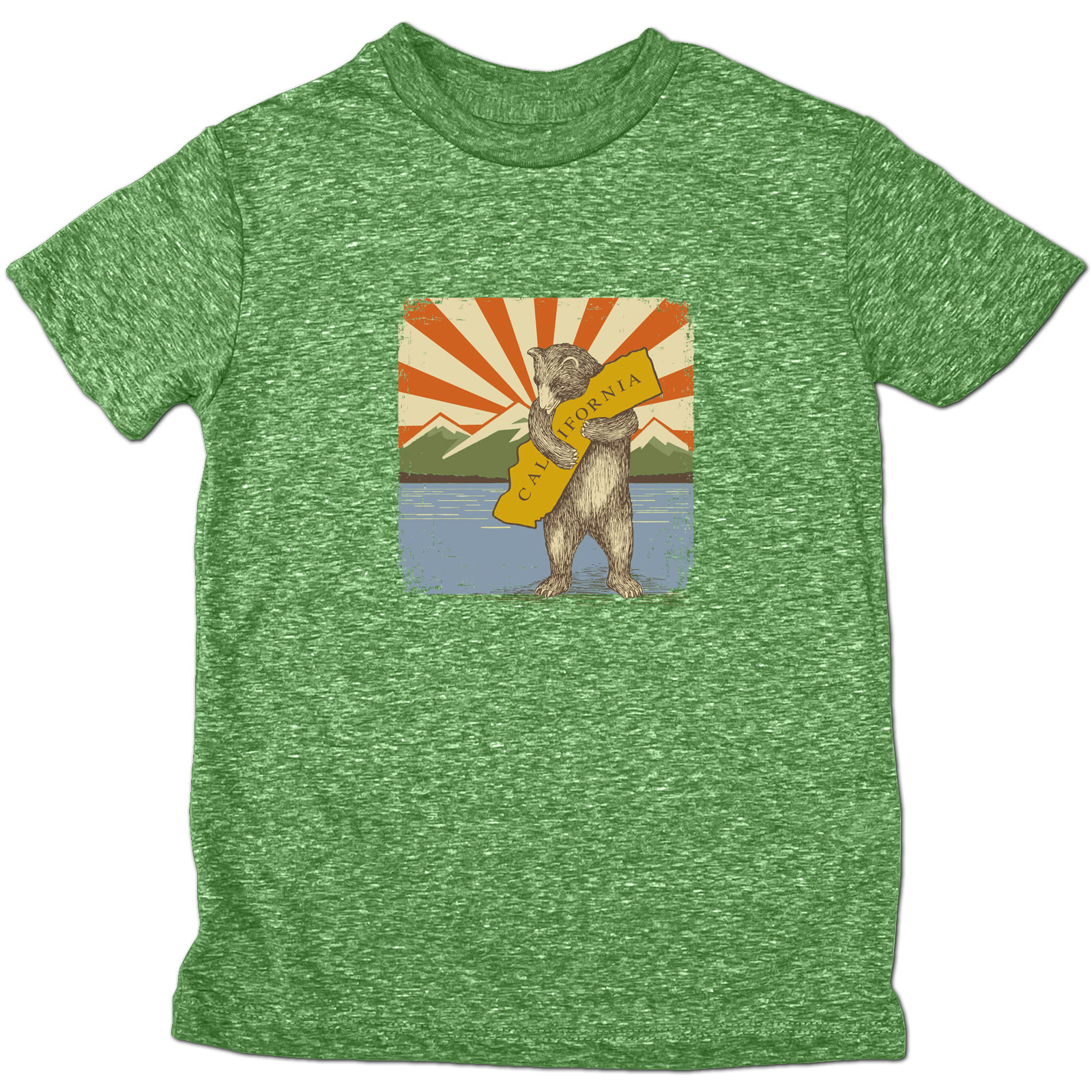 California Mountain & Lake Bear Kids Tee