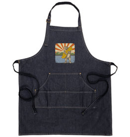 Mountain & Lake Bear Denim Apron