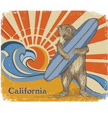 Surf & Sun Bear Denim Apron