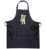 SF Mercantile CA Bear with Metallic Gold State Denim Apron