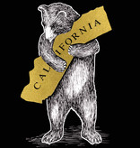SF Mercantile CA Bear with Metallic Gold State Denim Apron