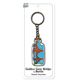 Golden Gate Bridge in Bottle Keychain