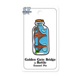 Golden Gate Bridge in Bottle Enamel Pin