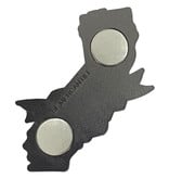 Out of Stock - CA State w/ Poppies Enamel Magnet