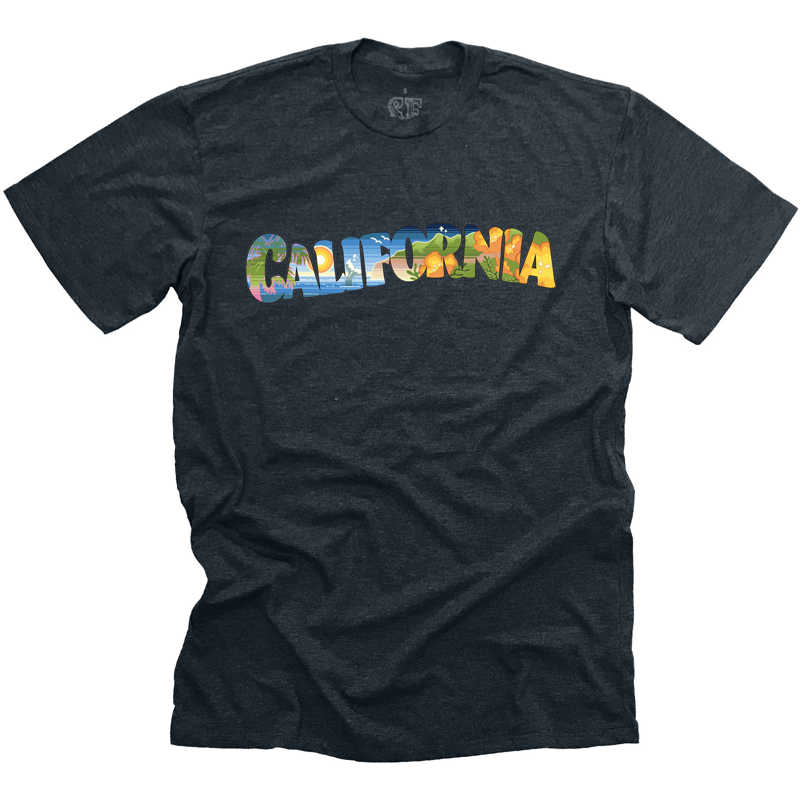 Modern Retro California Adult Unisex/Men's Tee