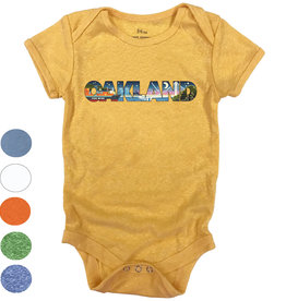 Modern Retro Oakland Onesie