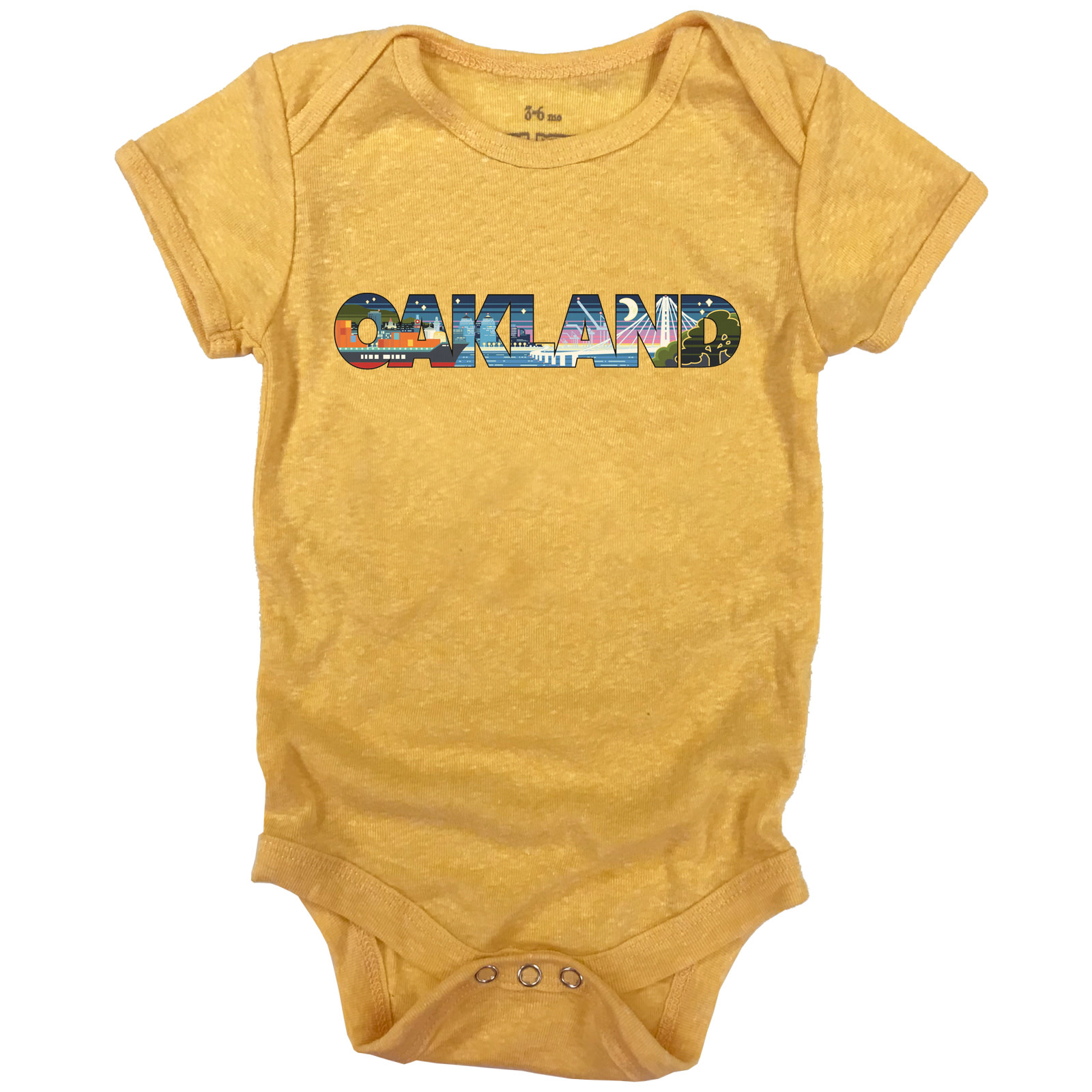 Modern Retro Oakland Onesie