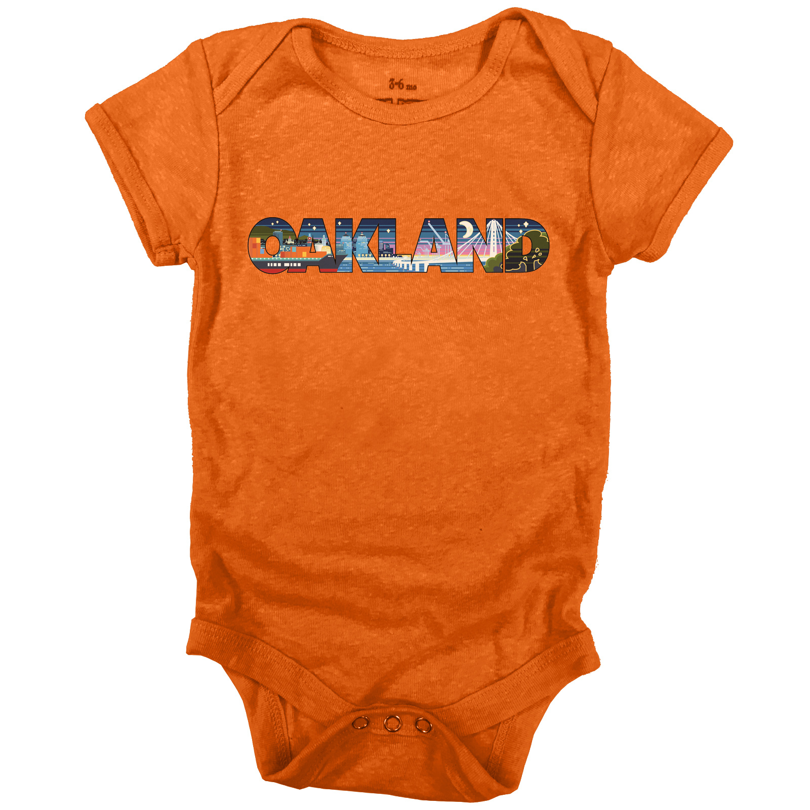 Modern Retro Oakland Onesie