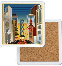 SF Mercantile California Street Sunrise Ceramic Coaster