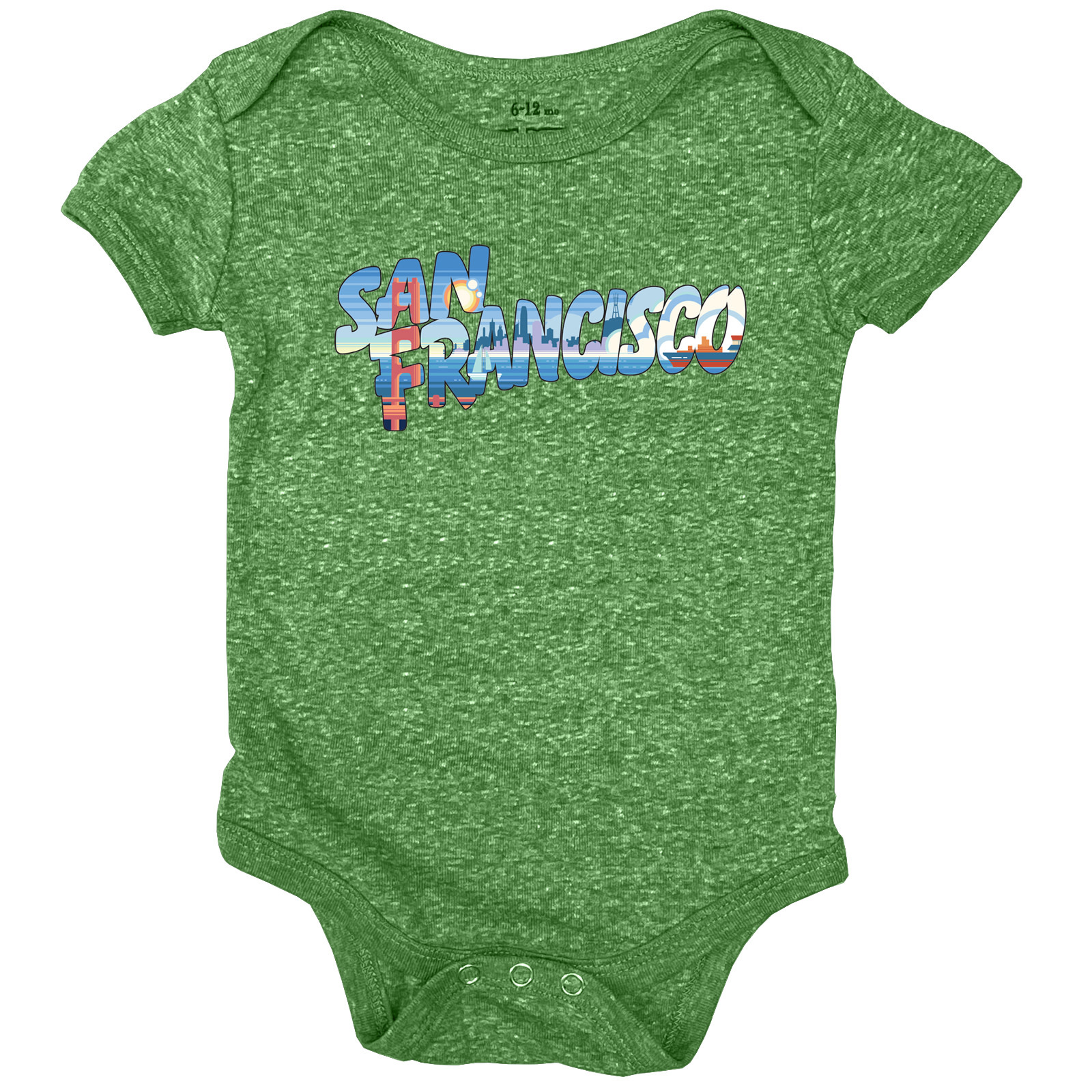 Modern Retro San Francisco Onesie