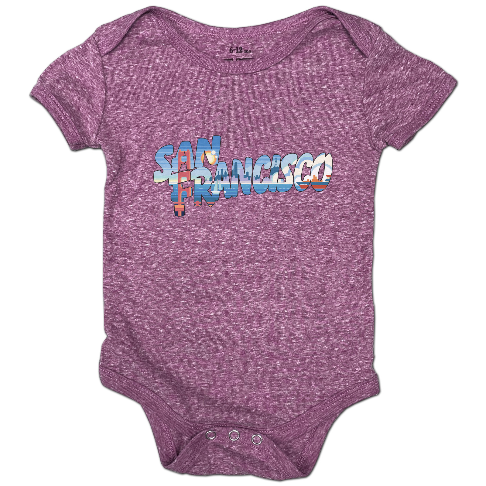 Modern Retro San Francisco Onesie