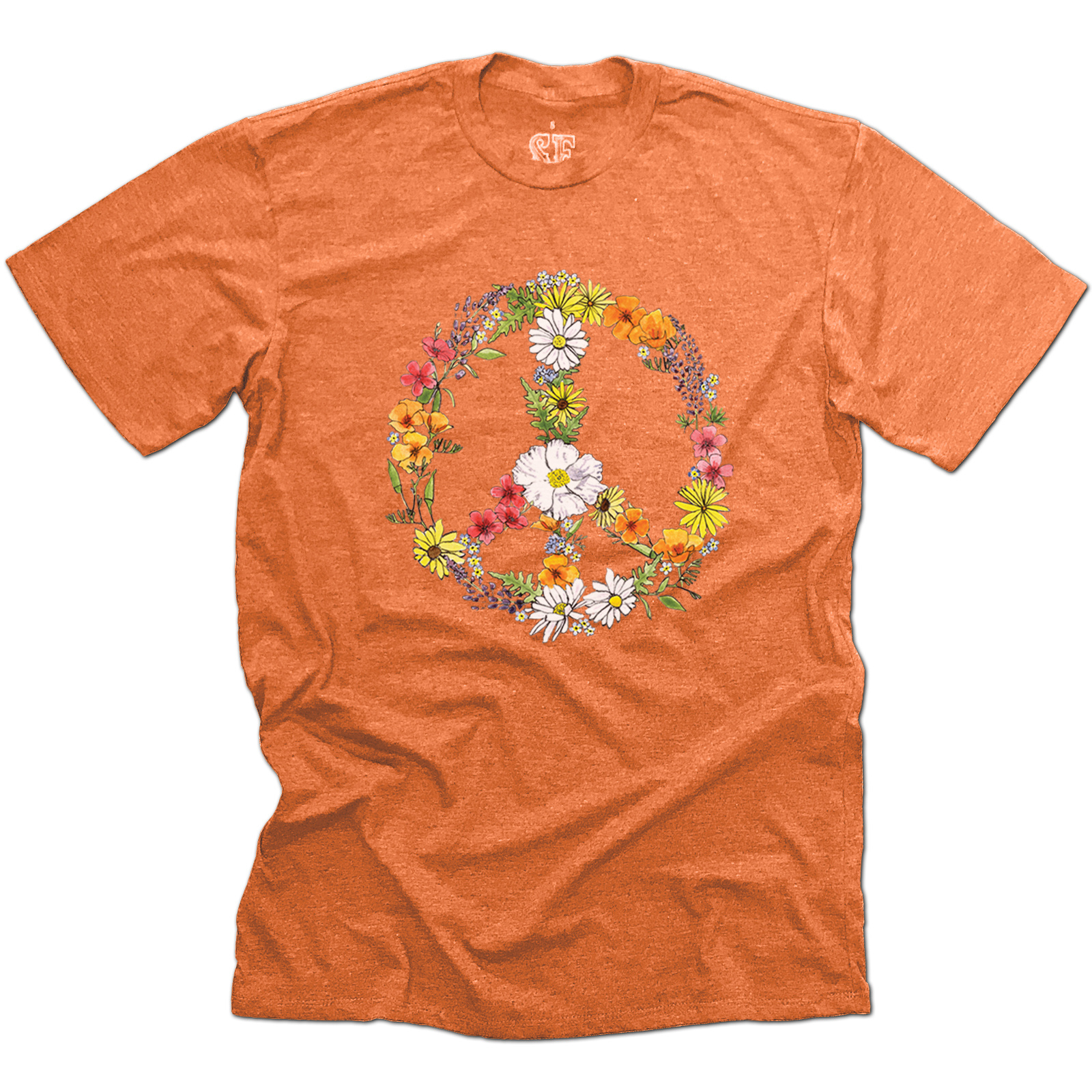 SF Mercantile Floral Peace Sign Unisex Tee