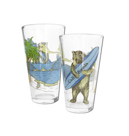 SF Mercantile Surf Bear Pint Glass 2023